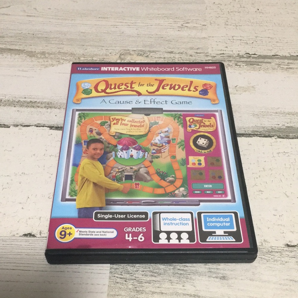 Lakeshore Quest For The Jewels computer learning Windows XP/Vista/Windows 7